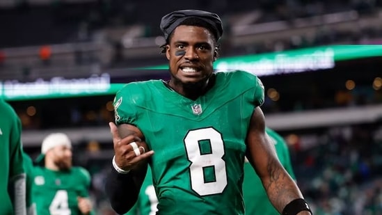 C.J. Gardner‑Johnson suffered an injury during a practice game. (X/@JamesSimoneNFL)