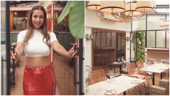 Malaika Arora shares a glimpse inside her new Juhu restaurant.