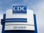 A sign for the CDC sits outside of their facility at the Centers for Disease Control and Prevention (CDC) Roybal campus in Atlanta