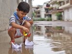 I had learnt the skill of making paper boats of different colours and sizes as well as a paper ship from my classmates. (HT file) I had learnt the skill of making paper boats of different colours and sizes as well as a paper ship from my classmates. (HT file)