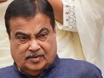 Nitin Gadkari, minister for road transport and highways, at Parliament in in New Delhi.