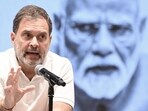 Rahul Gandhi addressing a press conference at Congress headquarters in New Delhi. Rahul Gandhi addressing a press conference at Congress headquarters in New Delhi.