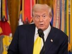 President Donald Trump speaks at an event to mark National Purple Heart Day in the East Room of the White House on Thursday, August 7, 2025, in Washington. President Donald Trump speaks at an event to mark National Purple Heart Day in the East Room of the White House on Thursday, August 7, 2025, in Washington.