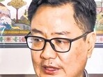 Union Minister of Parliamentary Affairs Kiren Rijiju addresses a press conference, in New Delhi. (PTI) Union Minister of Parliamentary Affairs Kiren Rijiju addresses a press conference, in New Delhi. (PTI)