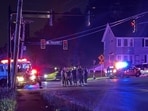 The police officer was reportedly shot in the leg. The police officer was reportedly shot in the leg.