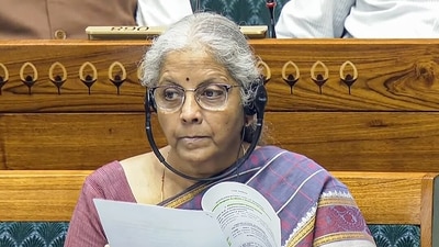 Sitharaman withdrew the Bill just before the House was adjourned. (Sansad TV/ANI Video Grab) Sitharaman withdrew the Bill just before the House was adjourned. (Sansad TV/ANI Video Grab)