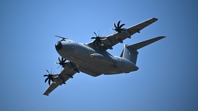 Airbus A400M Atlas was seen making repeated trips across California and Arizona, sparking curiosity among observers. (AFP) Airbus A400M Atlas was seen making repeated trips across California and Arizona, sparking curiosity among observers. (AFP)