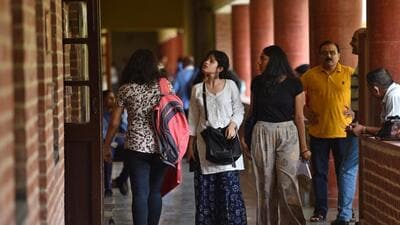 Any student caught impersonating candidates or deliberately misspelling names on posters could face a fine of up to ₹25,000, suspension, or even expulsion. (Sanchit Khanna/HT PHOTO) Any student caught impersonating candidates or deliberately misspelling names on posters could face a fine of up to ₹25,000, suspension, or even expulsion. (Sanchit Khanna/HT PHOTO)