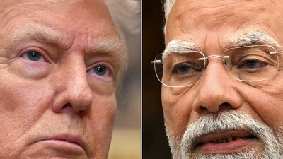 The MEA said that India will take necessary actions to protect its national interests while reacting to US' 50% tariffs. (File/AFP)