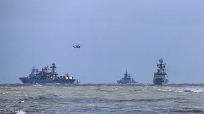 Two destroyers with more than 500 crew on board sailed into Wellington harbor accompanied by the New Zealand navy ship HMNZS Canterbury. (Pic used for reprepesentation) (AP file) Two destroyers with more than 500 crew on board sailed into Wellington harbor accompanied by the New Zealand navy ship HMNZS Canterbury. (Pic used for reprepesentation) (AP file)