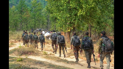 Convened by the Bharatiya Kisan Union (Ekta-Ugrahan), under the banner of Mass Democratic Organisations of Punjab, the protesters alleged that the tribal population in Naxal-affected states was facing excesses by the security forces under the operation. (PTI)