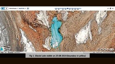 However, NIDM did not confirm that glacial lake outburst flood (GLOF) could be the cause of the disaster. (HT PHOTO) However, NIDM did not confirm that glacial lake outburst flood (GLOF) could be the cause of the disaster. (HT PHOTO)