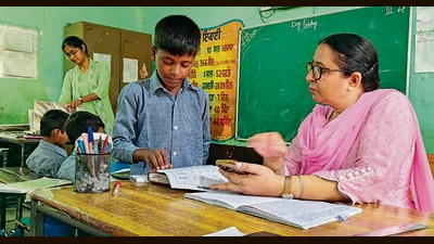 Ludhiana, India – August 08, 2025: Ravinder Kaur, District Education Officer (Elementary), conducted a surprise inspection of several government schools across the city on Friday, aimed at reviewing classroom conditions and identifying unsafe rooms or buildings within the school premises in Ludhiana on Friday. (HT Photo) Ludhiana, India – August 08, 2025: Ravinder Kaur, District Education Officer (Elementary), conducted a surprise inspection of several government schools across the city on Friday, aimed at reviewing classroom conditions and identifying unsafe rooms or buildings within the school premises in Ludhiana on Friday. (HT Photo)