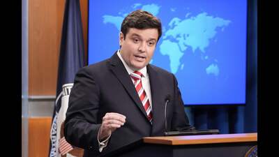 The US State Department’s principal deputy spokesperson Tommy Pigott told reporters that America would pursue a “full and frank” dialogue with India. (AFP) The US State Department’s principal deputy spokesperson Tommy Pigott told reporters that America would pursue a “full and frank” dialogue with India. (AFP)
