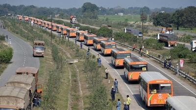 The buses connect commuters to several districts in Uttar Pradesh, including Meerut, Bijnor, Agra, Badaun, Mainpuri, Lucknow, and Haridwar in Uttarakhand. The buses connect commuters to several districts in Uttar Pradesh, including Meerut, Bijnor, Agra, Badaun, Mainpuri, Lucknow, and Haridwar in Uttarakhand.