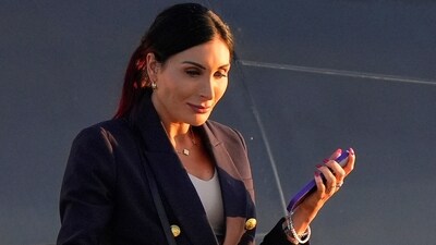 Laura Loomer arrives at Philadelphia International Airport, Sept. 10, 2024. (AP) Laura Loomer arrives at Philadelphia International Airport, Sept. 10, 2024. (AP)