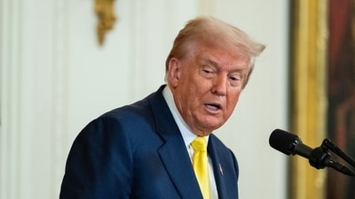 Donald Trump speaks during a Purple Heart Day event in the East Room of the White House (Bloomberg) Donald Trump speaks during a Purple Heart Day event in the East Room of the White House (Bloomberg)