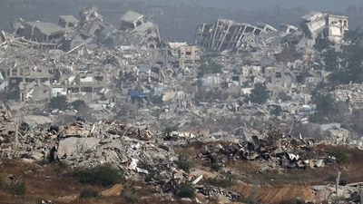 Israel’s just war against the terrorists who massacred its people on October 7th 2023 has turned into death and destruction on a biblical scale. (Reuters) Israel’s just war against the terrorists who massacred its people on October 7th 2023 has turned into death and destruction on a biblical scale. (Reuters)