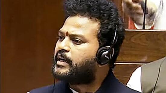Civil aviation minister Ram Mohan Naidu. (ANI)
