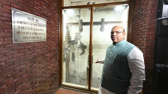 Displaying a 1912 map of the Assembly complex, the Speaker had said on Wednesday that there was no documentation or evidence indicating that the space was used for executions. (Hindustan Times)