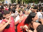 At Pride Parade, as a queer woman with disability, Anchal finds herself left out: No volunteers to help, inaccessible, uneven pathways and lack of sign language interpretation. (HT Photo)