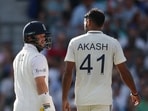 England's Ben Duckett and India's Akash Deep