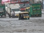 In reality, Delhi saw widespread rainfall, from Friday night to Saturday evening, clocking 104.7 mm of rain. (Hindustan Times) In reality, Delhi saw widespread rainfall, from Friday night to Saturday evening, clocking 104.7 mm of rain. (Hindustan Times)