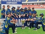Ludhiana women’s senior team clinched the title in the Punjab State Inter-District Women Senior One Day Limited Overs Tournament 2025–2026 by defeating Jalandhar by 20 runs to lift the trophy in Ludhiana on Friday. (HT Photo) Ludhiana women’s senior team clinched the title in the Punjab State Inter-District Women Senior One Day Limited Overs Tournament 2025–2026 by defeating Jalandhar by 20 runs to lift the trophy in Ludhiana on Friday. (HT Photo)