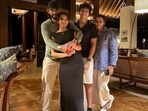 Mahesh Babu, Sitara, Gautam and Namrata Shirodkar from their recent vacation in Sri Lanka. Mahesh Babu, Sitara, Gautam and Namrata Shirodkar from their recent vacation in Sri Lanka.