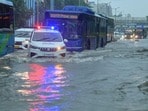 Overnight showers led to waterlogging in several areas (Raj k Raj) Overnight showers led to waterlogging in several areas (Raj k Raj)