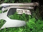 The remains of the car that was hit by a boulder before it rolled down a gorge in the Chanvas area of Churah sub division in Chamba district. (HT Photo) The remains of the car that was hit by a boulder before it rolled down a gorge in the Chanvas area of Churah sub division in Chamba district. (HT Photo)