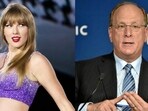 Larry Fink (L) has been BlackRock's CEO since 1988. Taylor Swift (R) became the world's richest female musician in 2024.