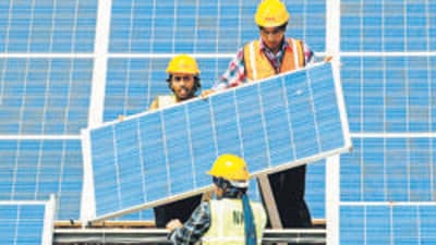 Abha Shukla, additional chief secretary, state energy department, has warned that companies will be blacklisted for five years if their solar projects in Pune district are not completed within the deadline. (AFP (PIC FOR REPRESENTATION))