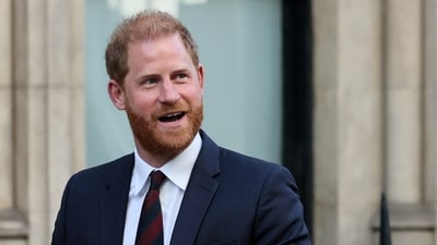 Prince Harry’s estrangement, according to the Express, dates back to 2020 when he and Meghan Markle stepped down as senior royals. (REUTERS)