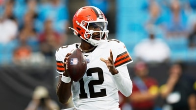 Cleveland Browns quarterback Shedeur Sanders looks to pass against the Carolina Panthers (AP) Cleveland Browns quarterback Shedeur Sanders looks to pass against the Carolina Panthers (AP)