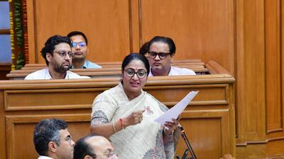 CM Rekha Gupta and cabinet ministers during an assembly session. (HT Photo) CM Rekha Gupta and cabinet ministers during an assembly session. (HT Photo)