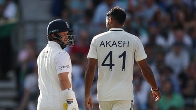 England's Ben Duckett and India's Akash Deep (Action Images via Reuters)