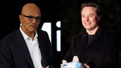 Microsoft CEO Satya Nadella and Tesla CEO Elon Musk. (Reuters) Microsoft CEO Satya Nadella and Tesla CEO Elon Musk. (Reuters)