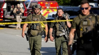 The Atlanta police chief said officers could not discern if the suspect had self-inflicted gunshot wounds, or if they were from police fire. (AP) The Atlanta police chief said officers could not discern if the suspect had self-inflicted gunshot wounds, or if they were from police fire. (AP)