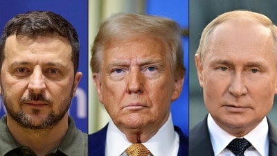Donald Trump announced on August 8, 2025 that he would meet Vladimir Putin in Alaska on August 15, as the Republican billionaire hopes to help mediate an end to the war in Ukraine. (AFP) Donald Trump announced on August 8, 2025 that he would meet Vladimir Putin in Alaska on August 15, as the Republican billionaire hopes to help mediate an end to the war in Ukraine. (AFP)