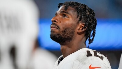 Cleveland Browns quarterback Shedeur Sanders marked his NFL debut on Friday. (IMAGN IMAGES via Reuters Connect)