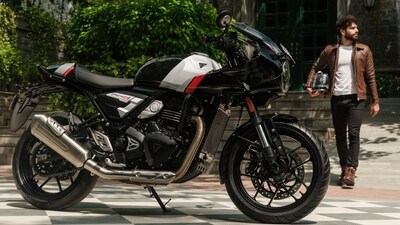 Triumph Thruxton 400 is the new flagship cafe racer in the bikemaker's 400cc portfolio. Triumph Thruxton 400 is the new flagship cafe racer in the bikemaker's 400cc portfolio.