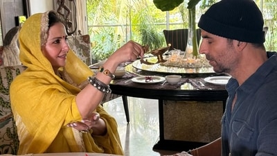 Akshay Kumar once against shared a sweet picture of his sister on Raksha Bandhan. Akshay Kumar once against shared a sweet picture of his sister on Raksha Bandhan.