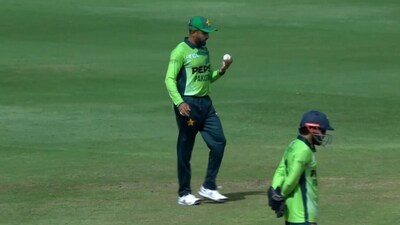 Babar Azam during the 1st ODI against West Indies (X) Babar Azam during the 1st ODI against West Indies (X)