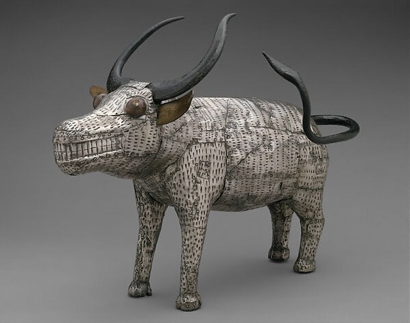 The sacred silver buffalo from Benin. (metmuseum.org) The sacred silver buffalo from Benin. (metmuseum.org)