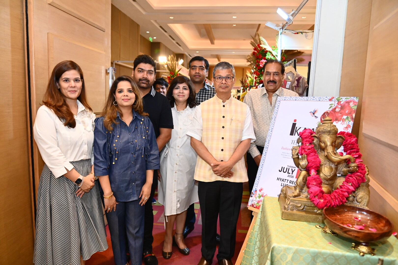 Romaa Agrawal and others during the Raksha Bandhan edition Ikaai exhibition held in Lucknow recently