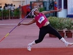 Annu Rani eased to victory with an effort of 62.01m in the World Athletics Continental Tour event. (AFI)