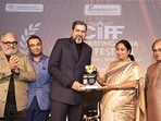 Delhi CM Rekha Gupta at the India film festival event in New Delhi on Sunday. (Hindustan Times) Delhi CM Rekha Gupta at the India film festival event in New Delhi on Sunday. (Hindustan Times)
