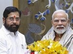 Deputy chief minister Eknath Shinde met prime minister Narendra Modi and union home minister Amit Shah in Delhi on Wednesday. (PTI) Deputy chief minister Eknath Shinde met prime minister Narendra Modi and union home minister Amit Shah in Delhi on Wednesday. (PTI)