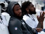 Dallas Cowboys' Micah Parsons has asked for a trade after ending contract negotiations, citing dissatisfaction with closed-door discussions and media portrayals.  (Photo by RONALD MARTINEZ / GETTY IMAGES NORTH AMERICA / Getty Images via AFP)